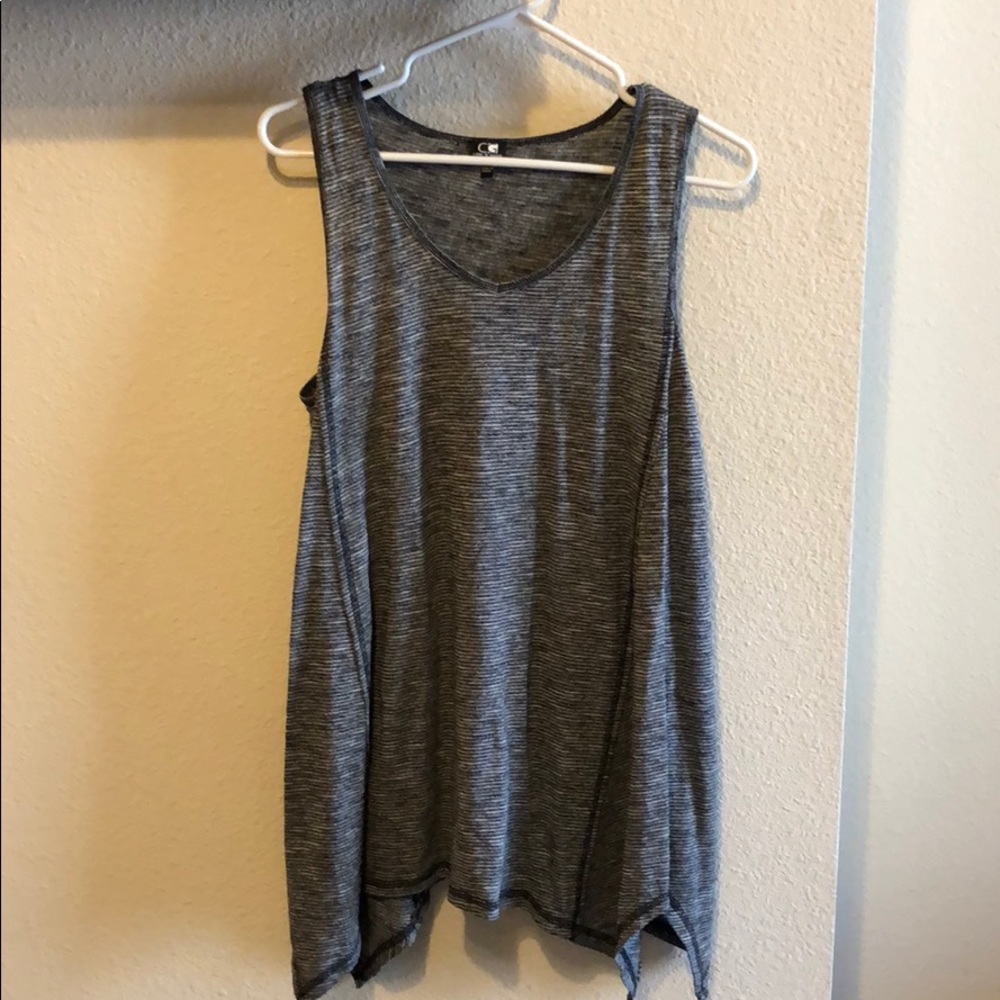 Heather gray tunic tank